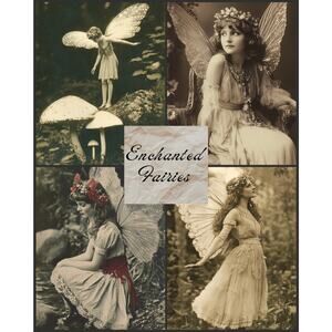 Vintage Fairy Prints Antique Hand Tinted - Pick 10 - Whimsical Woodland Ephemera